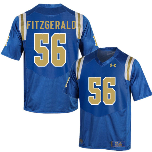 Men #56 Kobey Fitzgerald UCLA Bruins College Football Jerseys Sale-Blue - Click Image to Close